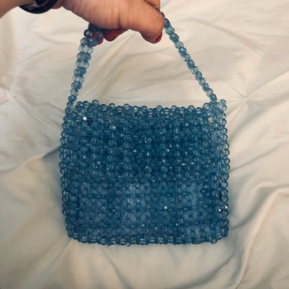 Sam Edelman Violet Acrylic Beaded Bag - Picture 5 of 5